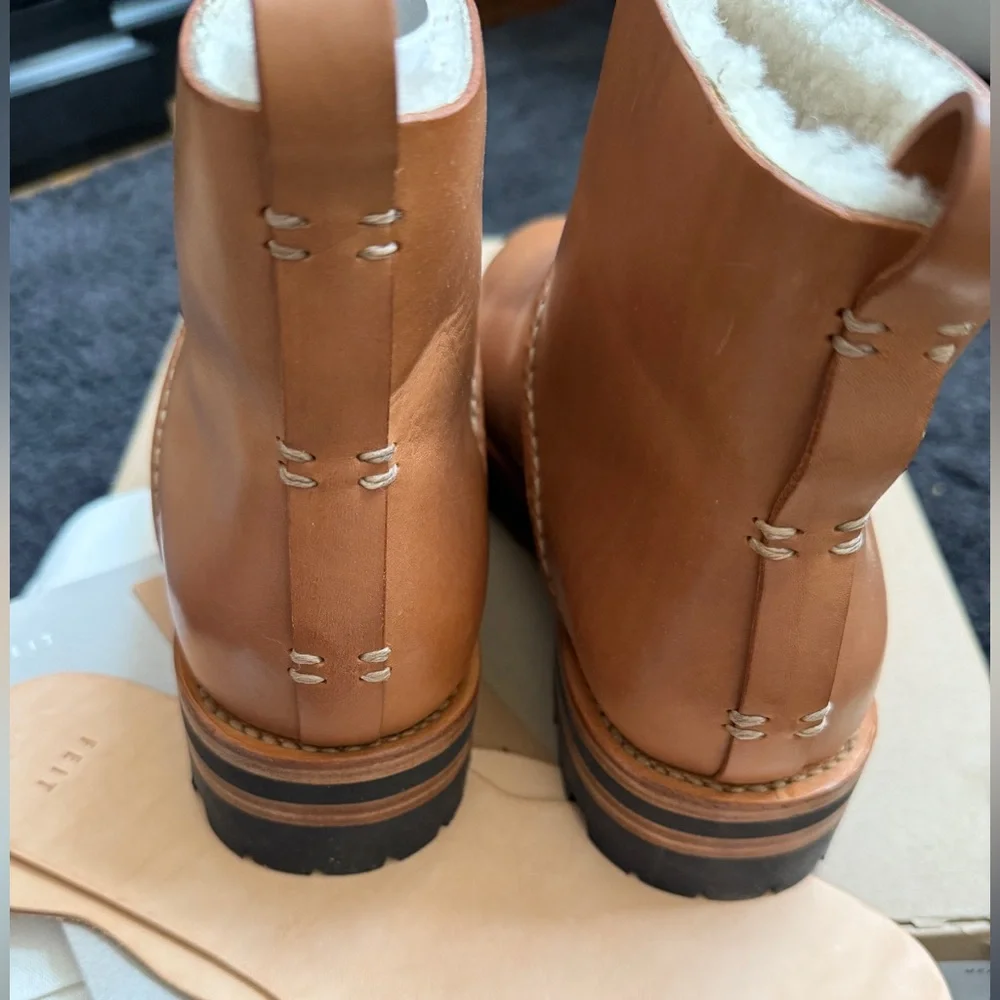 FEIT Shearling Boot Limited Addition Men’s Leather Tan Boots